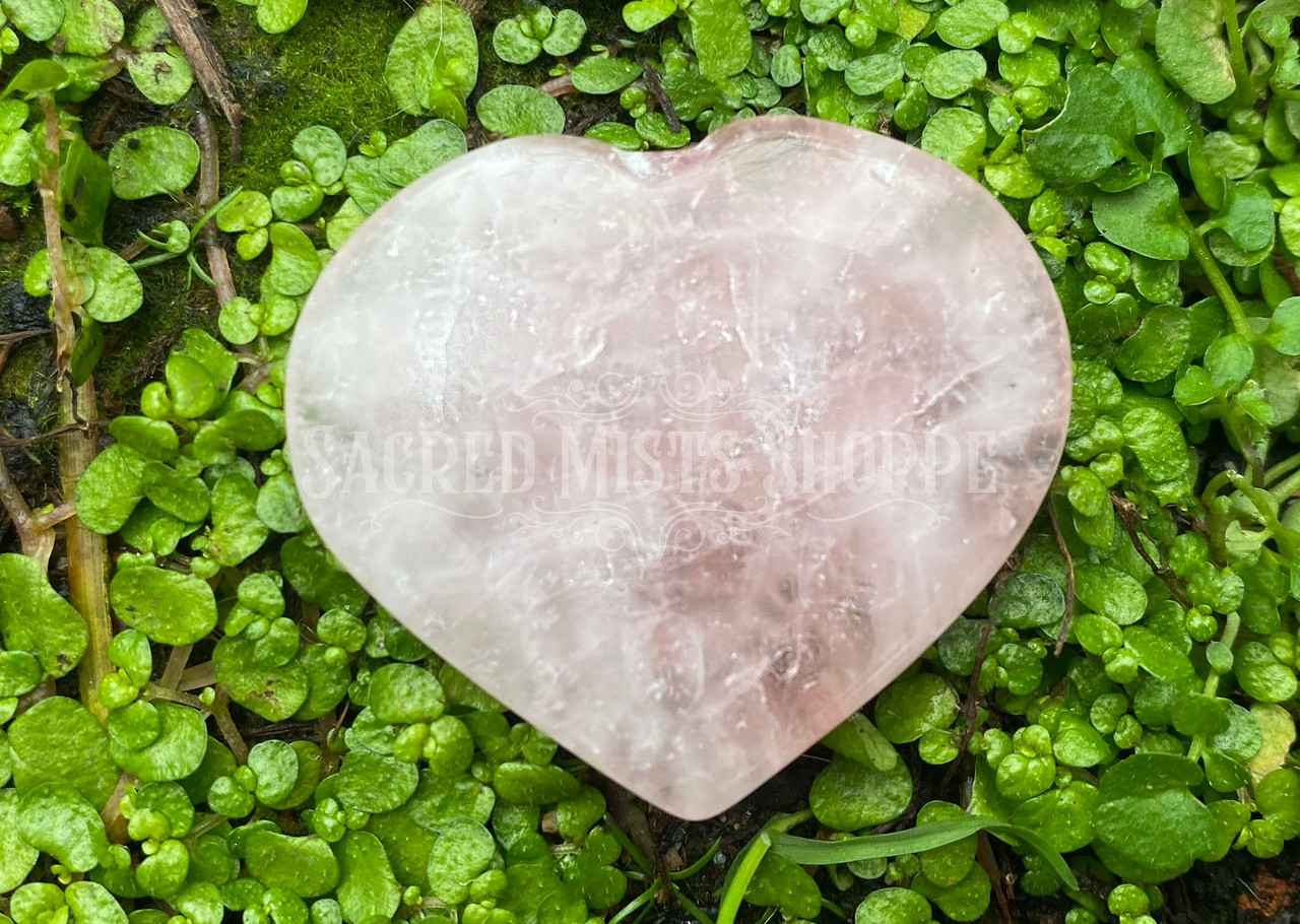 keusn natural rose quartz heart gemstones love palmthumb worry stone 