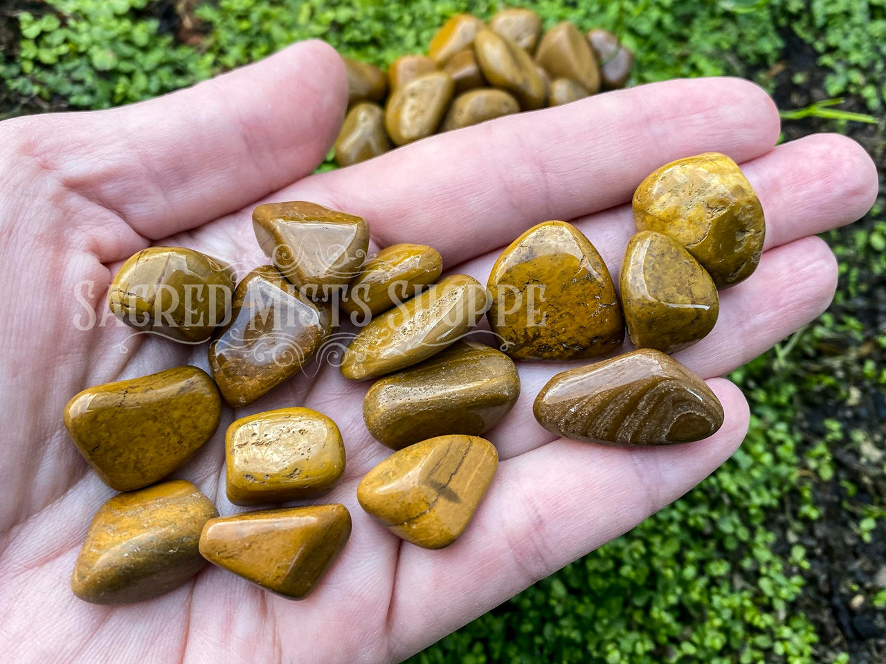 Yellow Jasper Tumbled Stone for Protection, Inner Strength, Mental Clarity,  Stabilizing, Meditation