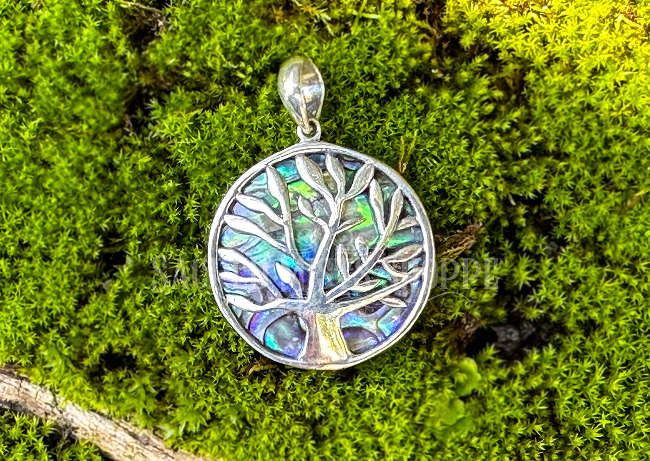 Abalone and Sterling Silver Tree of Life Pendant: Protection, Spiritual  Connection, Growth, Wisdom