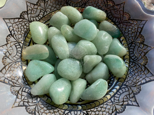 Green Aventurine is a stone of vitality, growth, and confidence. It carries an energy of optimism and confidence helping you to move forward in situations whether they are new or stressful. It brings a zest for life, assisting in the aspects that challenge us so that we can continue to forge ahead on our path.