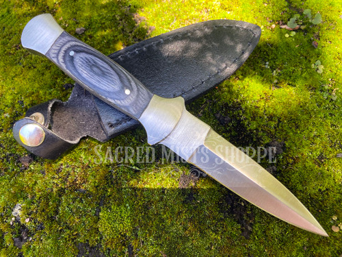 Shadow Athame with Black Heartwood Handle for Sacred Ritual, Ceremony, Wicca, Energy Direction, Focus, Intention, Altar Tool, Witch | Sacred Mists Shoppe