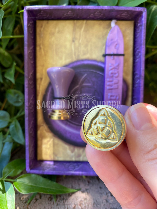 Triquetra Wax Sealing Kit for Spells, Rituals, Ceremony, Wishes