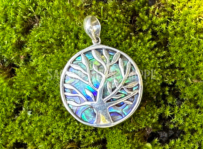 Abalone and Sterling Silver Tree of Life Pendant: Protection, Spiritual  Connection, Growth, Wisdom