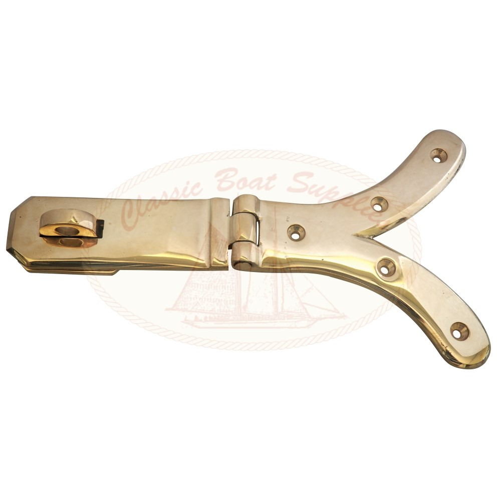 Cast Brass Hasp & Staple Swallow Tail Classic Boat Supplies