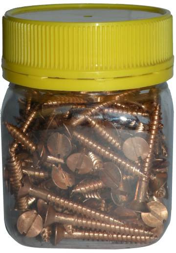 8Gauge Silicon Bronze Wood Screws SlotHead Classic Boat Supplies