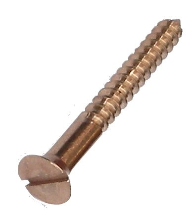 Silicon Bronze Wood Screws 10Gauge SlotHead Classic Boat Supplies