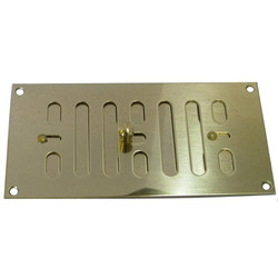 Brass Rectangular Hit & Miss Vents - Slide