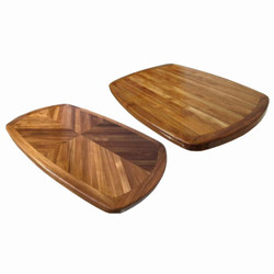 Teak Table Top - Classic Comfort - Gloss Lacquer, Reversable