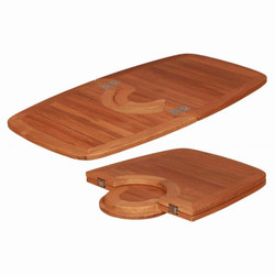 Teak Table Top - Folding with Centre Circle Teak Table Top - Folding with Centre Circle