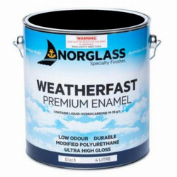 Norglass Weatherfast Premium Gloss Enamel - Black