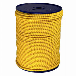 POSH Polyester Rope - 3 Strand Yellow 6mm (per metre)