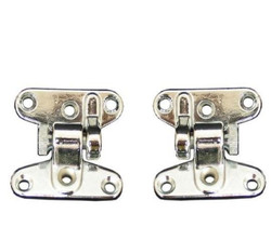 Chrome-plated separating hinges.