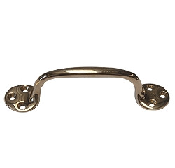 Bronze door handles (round style) pictured with a polished bronze finish.