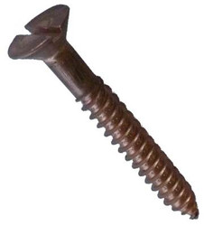 Silicon Bronze Wood Screws - Slot Head 16-Gauge