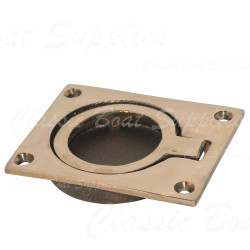 Bronze ring pull boat fitting Bronze ring pull boat fitting