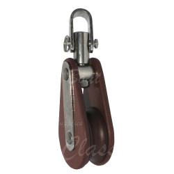 Single pulley with swivel