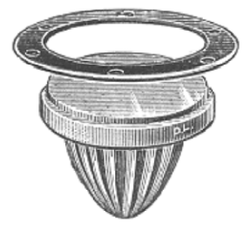 Round deck prism - melon Round deck prism - melon