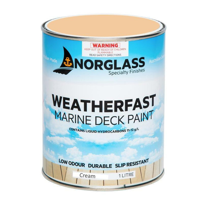 Norglass Weatherfast Slip Resistant Deck Paint - Cream