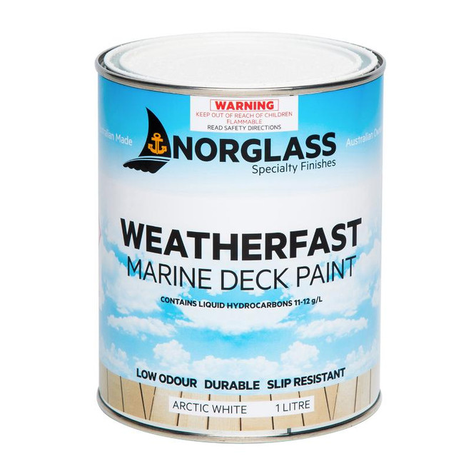 Norglass Weatherfast Slip Resistant Deck Paint - Arctic White