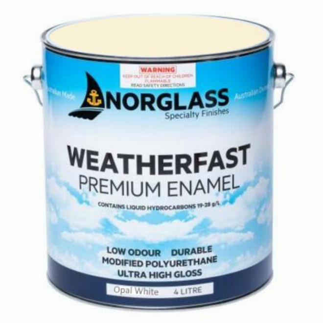 Norglass Weatherfast Premium Gloss Enamel - Opal White