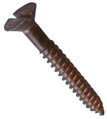 8-gauge silicon bronze wood screws - slot-head classic