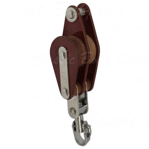 Tufnol Blocks Double with Swivel & Becket Classic Boat Supplies