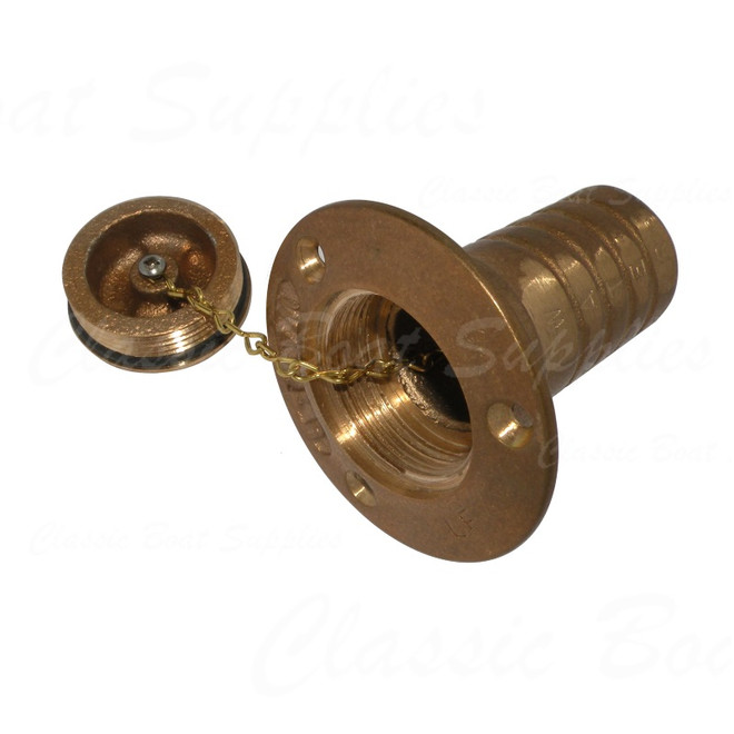 Bronze Deck Filler Cap - Water - Open