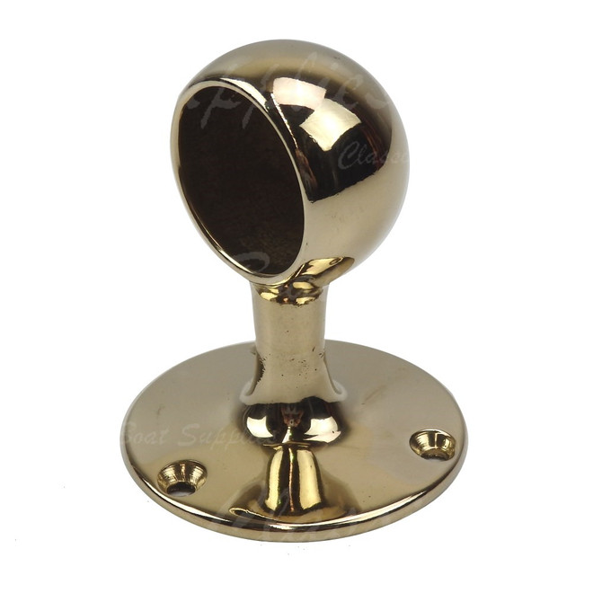 Brass Hand Rail Bracket End Piece Classic Boat Supplies Australia