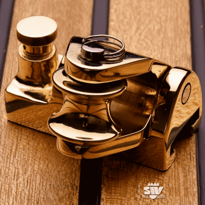 Bronze Genoa Cars 35mm Sheave Wilmex Classic Boat Supplies Bronze Genoa Cars 35mm Sheave Wilmex Classic Boat Supplies