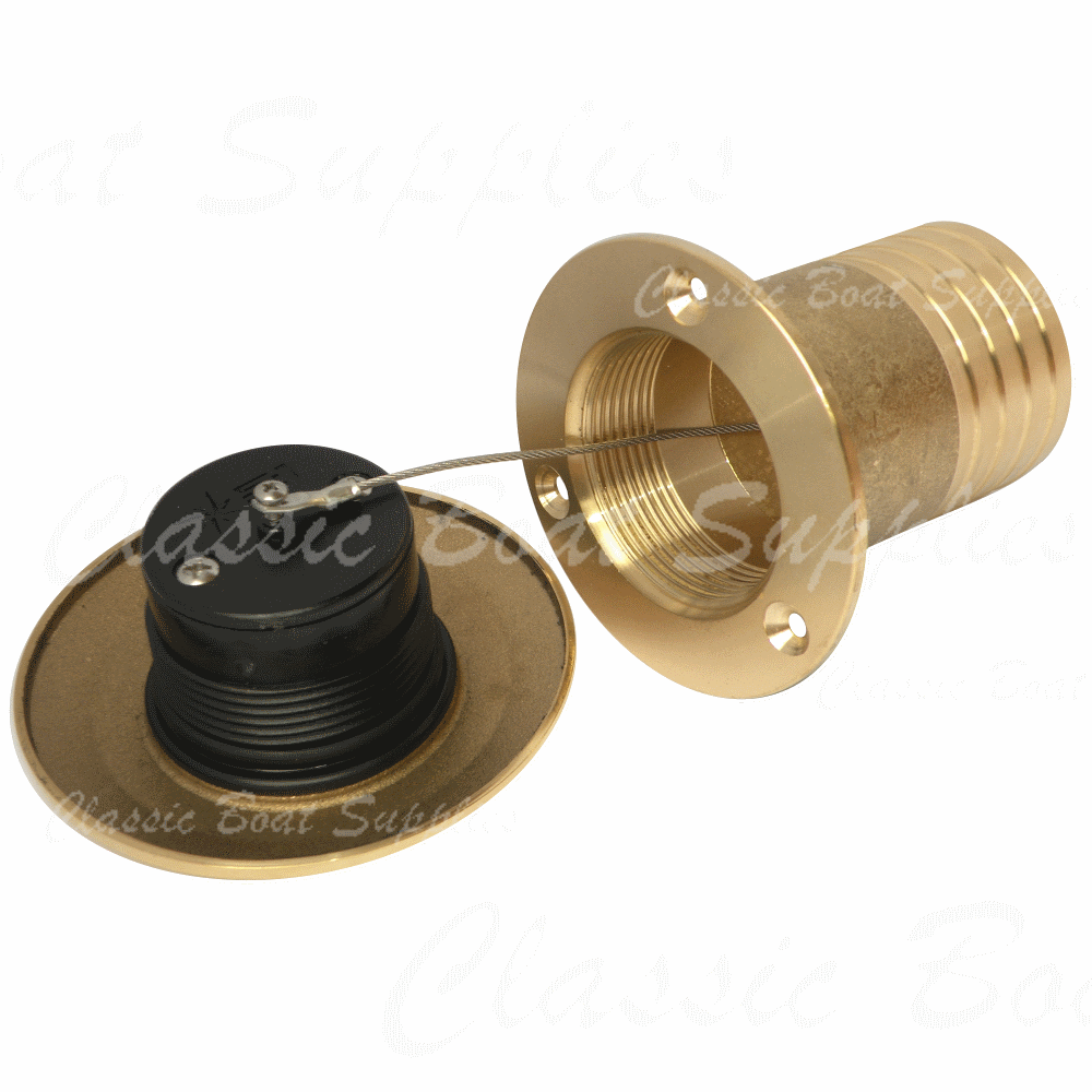 Brass Fuel Filler Cap with Lock Classic Boat Supplies