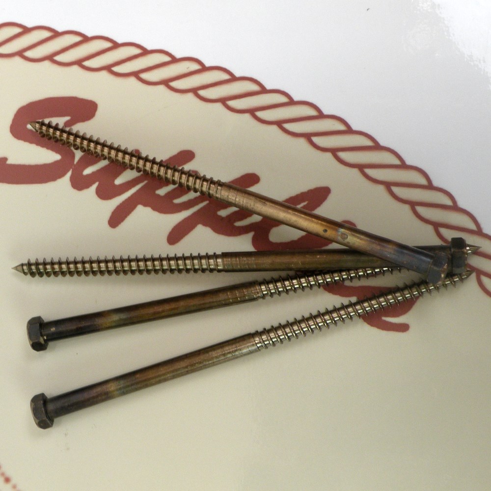 Silicon Bronze Coach Screw 3/8" Coach Screws Classic Boat Supplies