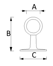 Brass Bracket for Hand Rail