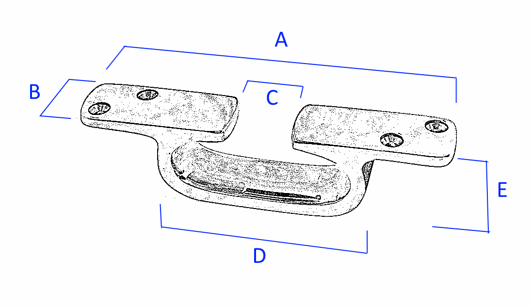 bronze sunken fairlead