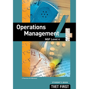 TVET First Operations Management NQF Level 4 Student's Book - ISBN 9781920311568