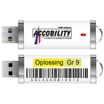 Accobility Oplossings USB: Graad 9 - 2de Jaar (Geel) - ISBN 9780992215675