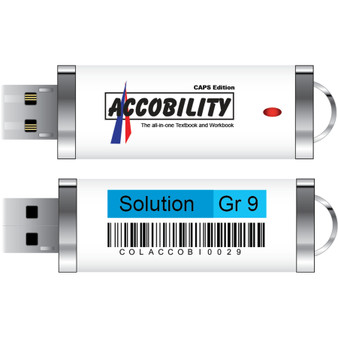 Accobility Key with Answers USB: Grade 9 - Without Allowances Journals (Blue) - Ref COLACCOBI0029