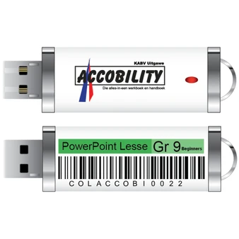 Accobility PowerPoint Lesse Skyfievertonings op USB: Beginners in Graad 9 (Groen) - Ref COLACCOBI0022