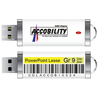 Accobility PowerPoint Lesse Skyfievertonings op USB: Graad 9 - 2de Jaar (Geel) - Ref COLACCOBI0024