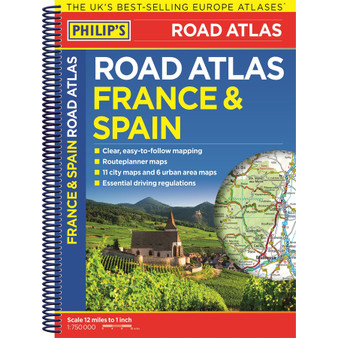 Philip’s France and Spain Road Atlas - ISBN 9781849077453