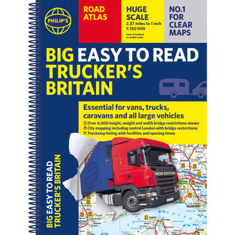 Philip’s Big Easy to Read Trucker’s Road Atlas Britain - ISBN 9781849077248