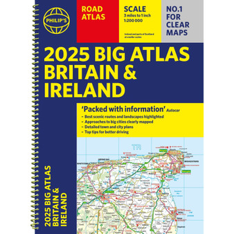 2025 Philip’s Big Road Atlas of Britain & Ireland (Paperback) - ISBN 9781849076630
