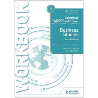 Hodder Cambridge IGCSE and O Level Business Studies Workbook (2nd Edition) - ISBN 9781510421257