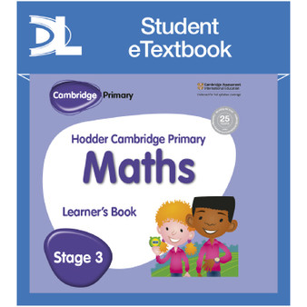 Hodder Cambridge Primary Maths Learner's Book 3 Student e-Textbook - ISBN 781398315853