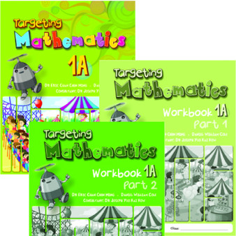 Targeting Mathematics 1A Class Pack (20 Textbooks & 20 each Part 1 & Part 2 Workbooks) - Singapore Maths Primary Level - ISBN 9780190756994