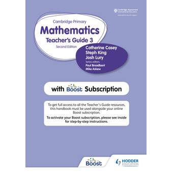 Hodder Cambridge Primary Mathematics Stage 3 Teacher's Guide with Boost Subscription - ISBN 9781398300804