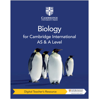 Cambridge International AS & A Level Biology Digital Teacher's Resource - ISBN 9781108797788