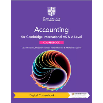 Cambridge International AS & A Level Accounting Digital Coursebook (2 Years) - ISBN 9781108828703