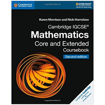 Cambridge IGCSE Mathematics Core and Extended Digital Coursebook (2 Years) - ISBN 9781108972505