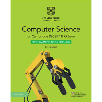 Cambridge IGCSE™ and O Level Java Computer Science Programming Book with Digital Access (2 Years) - ISBN 9781108910071