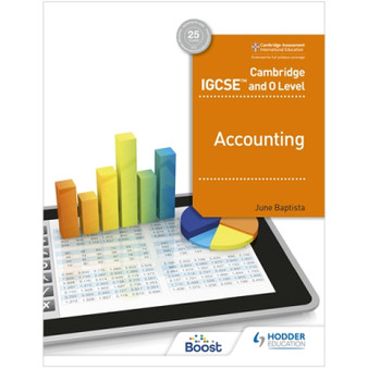 Hodder Cambridge IGCSE and O Level Accounting Boost eBook - ISBN 9781398333819